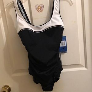 Reebok cute black and white swimsuit size 8